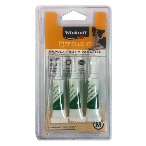 Vitakraft® Spot-On - противопаразитни ампули за кучета от малки породи (3 х 1.5 мл)