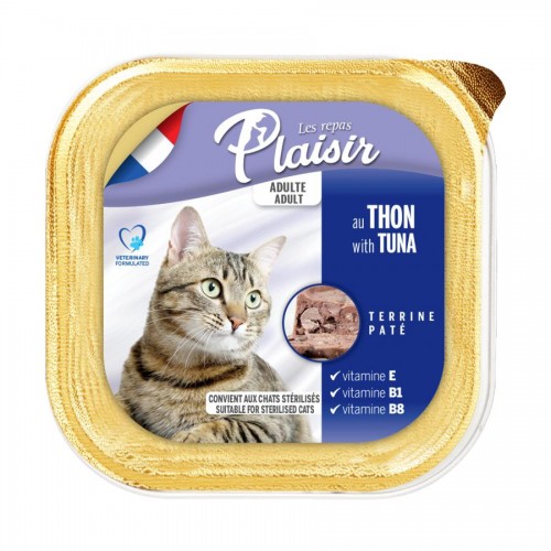 Пастет Plaisir Cat Tuna - 8 бр. х 100 гр