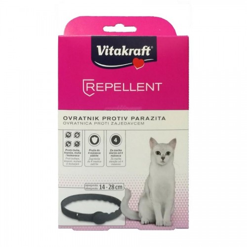 Котешка противопаразитна каишка Vitakraft ® с 4 месечна защита от кърлежи и бълхи