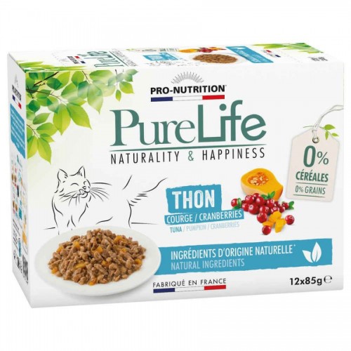 PureLife Multipack Cat Pouch Tuna - grain free пауч за котки с риба тон (12 х 85 гр)