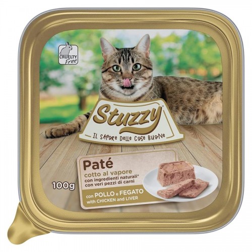 Stuzzy Cat Chicken & Liver Patê - пастет за котки с пилешко и дробчета (4 х 100 гр)