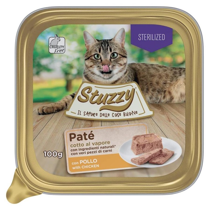 Stuzzy Cat Chicken Patê - пастет за кастрирани котки (4 х 100 гр)