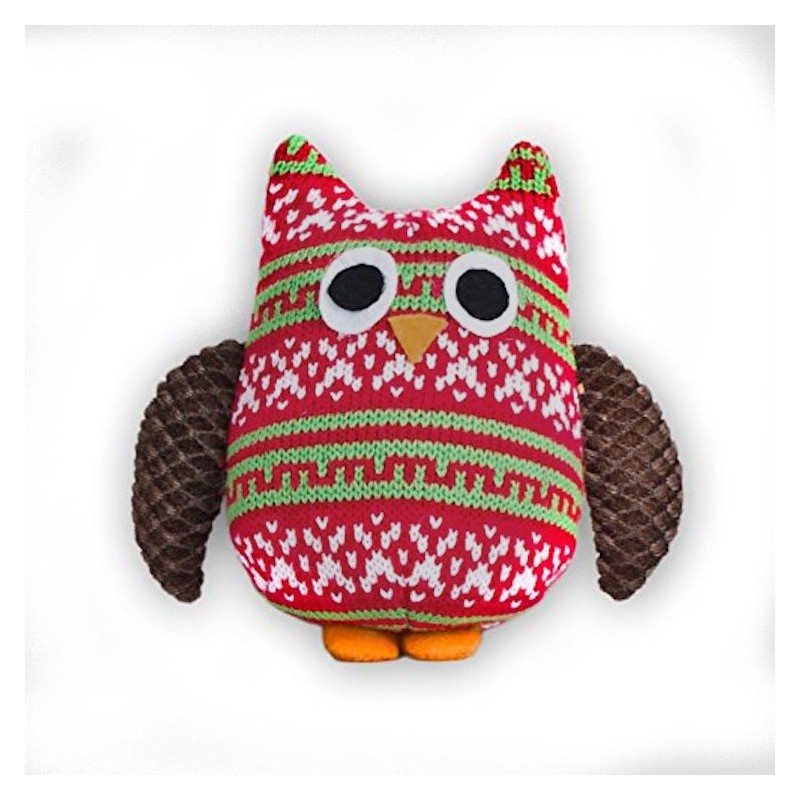 Коледна играчка за куче Plush Owl (19 см)