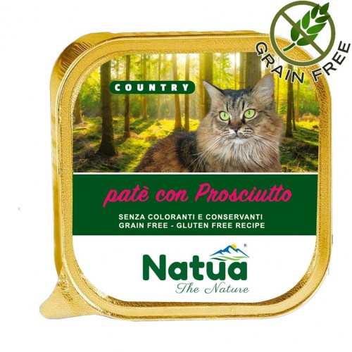 Чудесен пастет за котки с прошуто - Natua Cat Paté with Ham (4 х 100 гр)