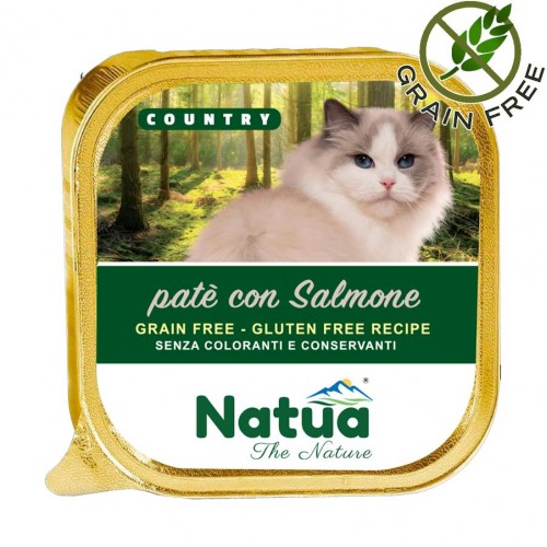 Natua Cat Paté with Salmon - чудесен пастет за котки със сьомга (4 х 100 гр)