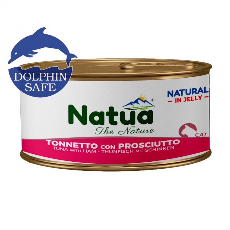 Natua Natural Cat Tuna & Ham - истинска гурме наслада за котки с риба тон и шунка (85 гр)