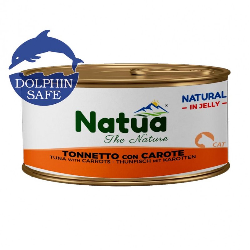 Natua Natural Cat Tuna & Carrots - истинска гурме наслада за котки с риба тон и моркови (85 гр)