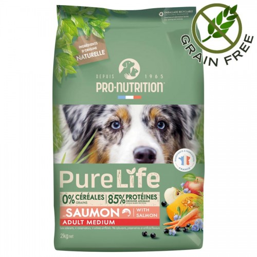 Висок клас храна за кучета от средни породи Fltazor Pro-Nutrition Pure Life Dog Adult Medium (2 кг)