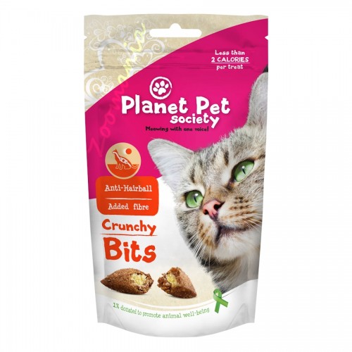 Лакомство за котки „Crunchy Bits for Hairball Prevention“ - 40 гр