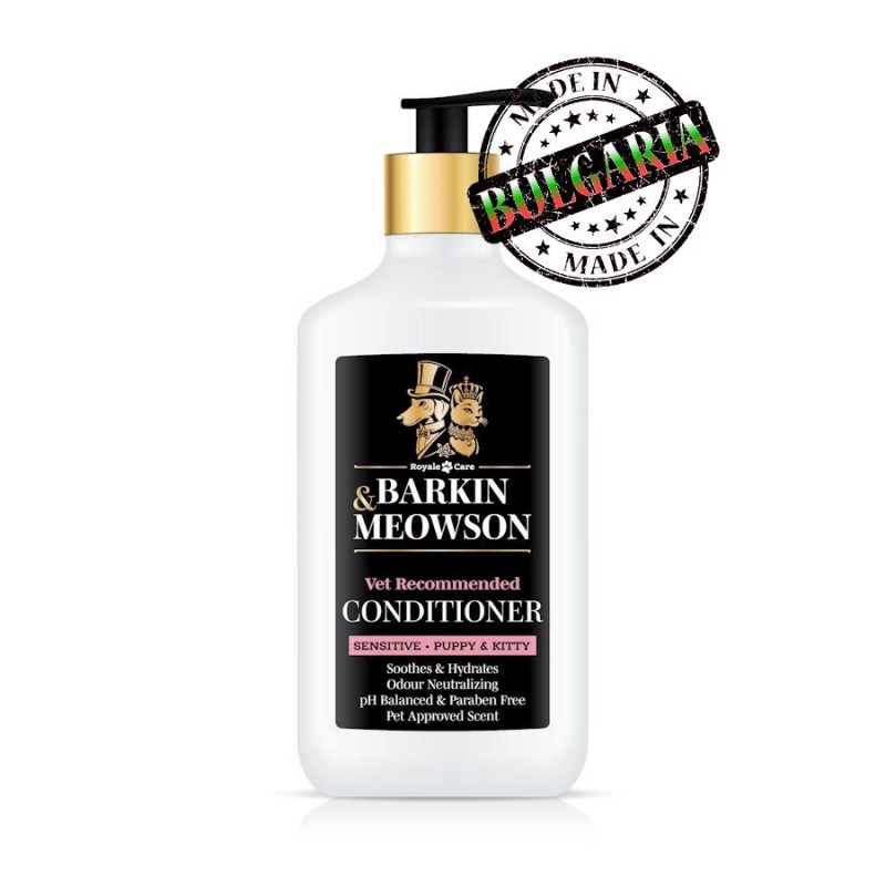Балсам за чувствителна кожа - Barkin & Meowson Sensitive, Puppy and Kitty Conditioner (350 мл)
