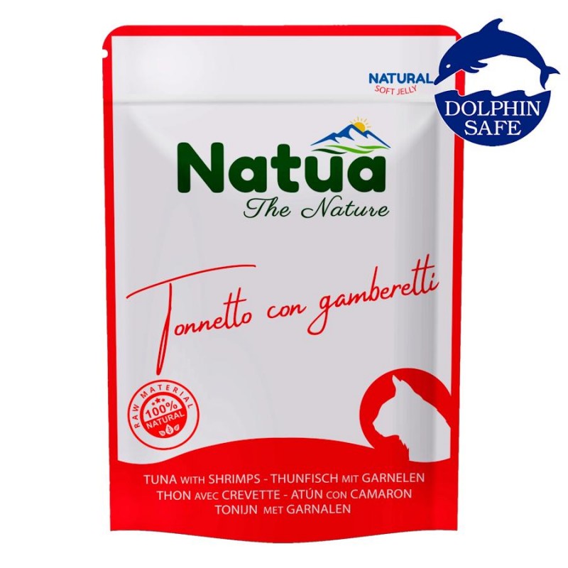 Natua Natural Cat Tuna & Shrimps - пауч за котки с риба тон и скариди