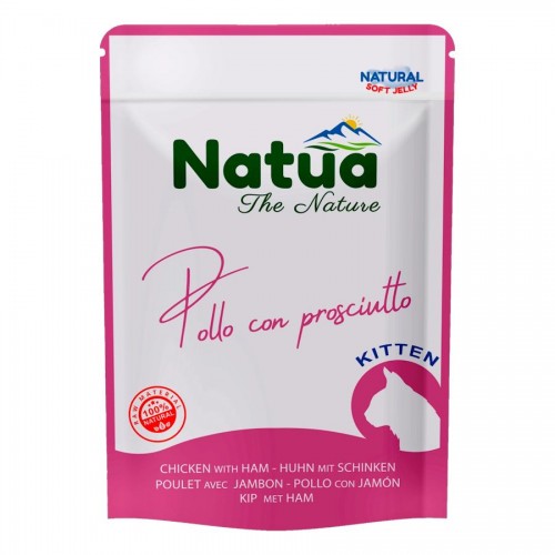 Natua Natural Kitten Chicken & Prosciutto - пауч за котенца (4 х 70 гр)