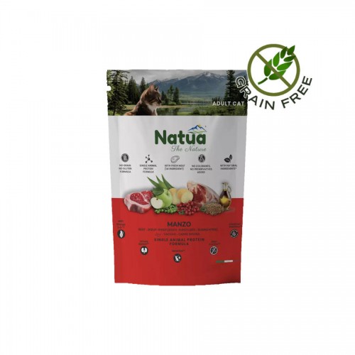 Суха храна за котки с говеждо - Natua Dry Line Cat Beef