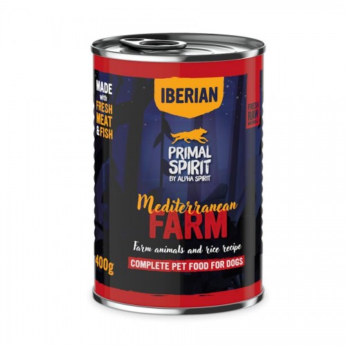 Primal Spirit Mediterranean Farm Dog Adult - консерва за кучета със свинско и пилешко (400 гр)