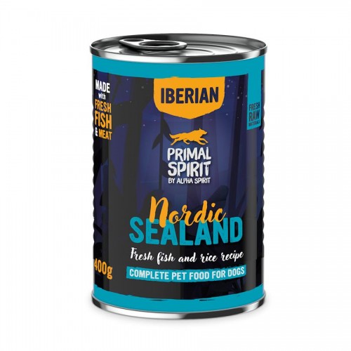 Primal Spirit Nordic Sealand Dog Adult - консерва за кучета със свинско и риба (400 гр)