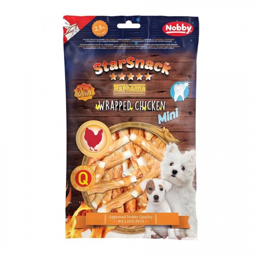 StarSnack 2in1 BBQ Wrapped Chicken Mini - първокласно лакомство за кученца (113 гр)