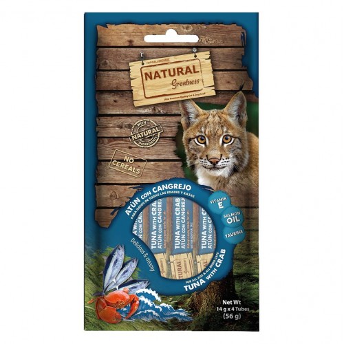 Natural Greatness Cat Snack Chicken with Carrots - хипоалергенно лакомство за котки с пилешко и моркови(4 х 14 гр)