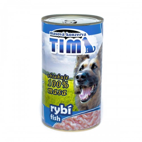 100% натурална консерва за кучета ТИМ с риба - 1.200 кг