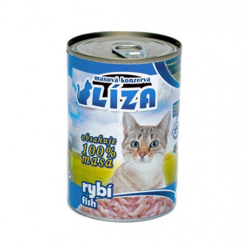 Качествена консерва за котки Liza с риба (400 гр)