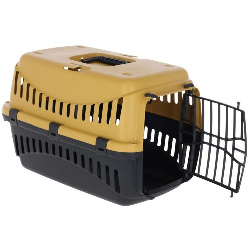 Kerbl Expedition Eco Honey Yellow - Транспортна клетка за котки и малки кучета (45 х 30 х 30 см)
