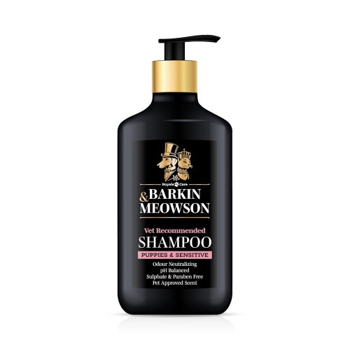 Шампоан за кученца и кучета с чувствителна козина - Barkin & Meowson Puppies and Sensitive Shampoo (350 мл)