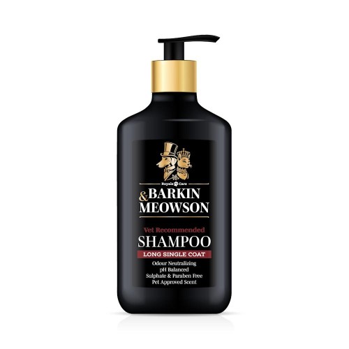 Шампоан за дългокосмести кучета без подкосъм -Barkin & Meowson Long Single Coat Shampoo (350 мл)