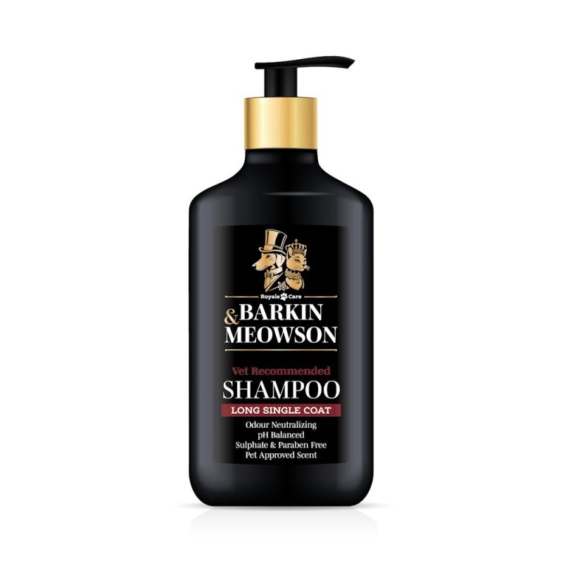 Шампоан за дългокосмести кучета без подкосъм -Barkin & Meowson Long Single Coat Shampoo (350 мл)