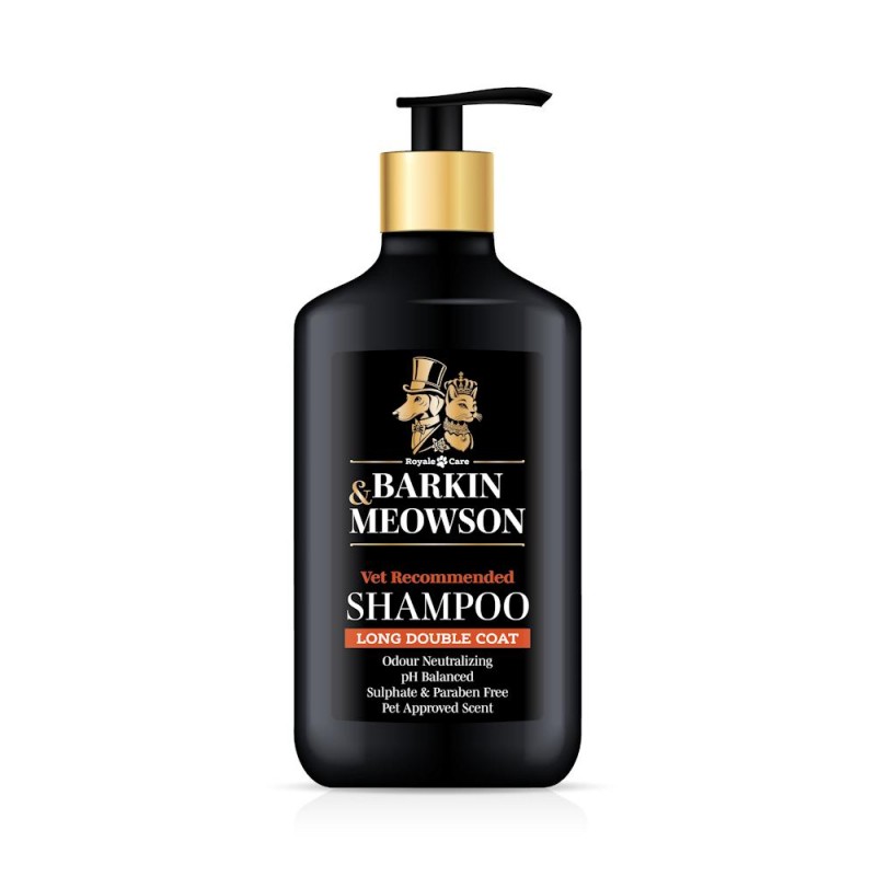 Шампоан за дългокосмести кучета с подкосъм - Barkin & Meowson Long Double Coat Shampoo (350 мл)