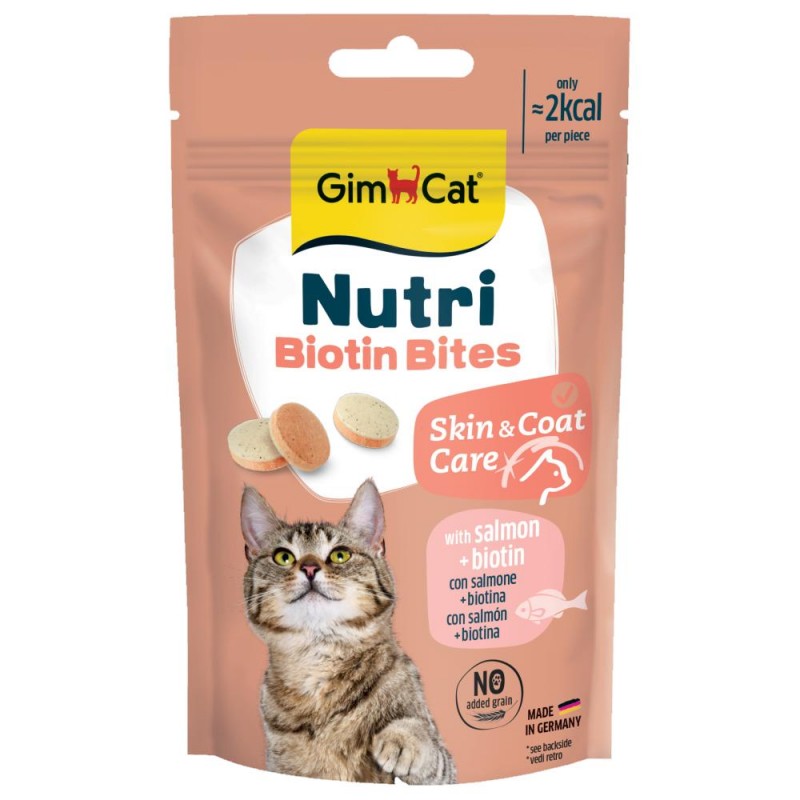 GimCat Nutri Biotin Bites - лакомство за котки (40 гр)