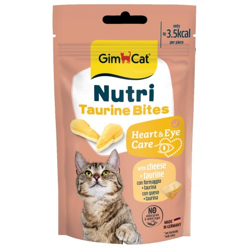 GimCat Nutri Taurine Bites - полезно лакомство за котки с таурин (40 гр)