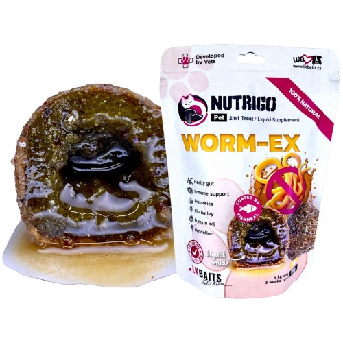 Функционални бонбони против паразити за кучета NutriGo Worm Ex (75 гр)