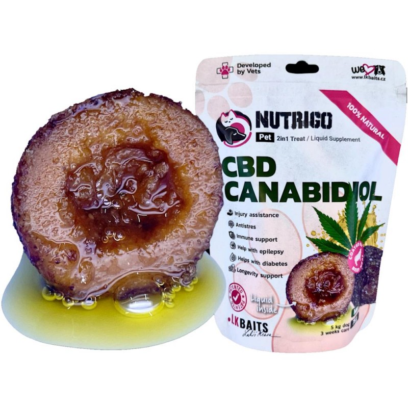 Функционални бонбони за кучета с канабидиол NutriGo CBD Canabidiol (75 гр)