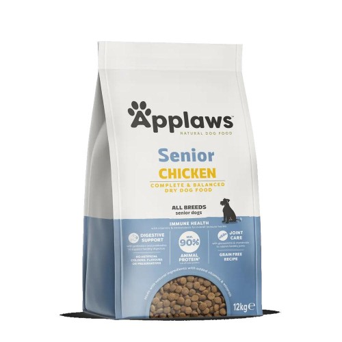Applaws Dog Adult Senior with Chicken - суха храна за възрастни кучета с пилешко (12 кг)