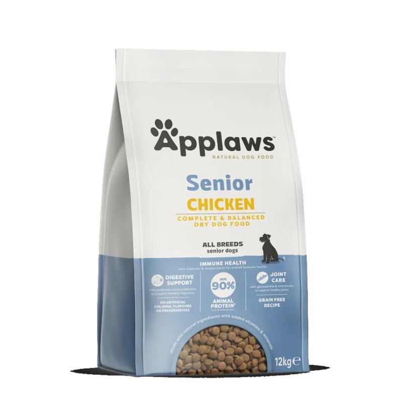 Applaws Dog Adult Senior with Chicken - суха храна за възрастни кучета с пилешко (12 кг)