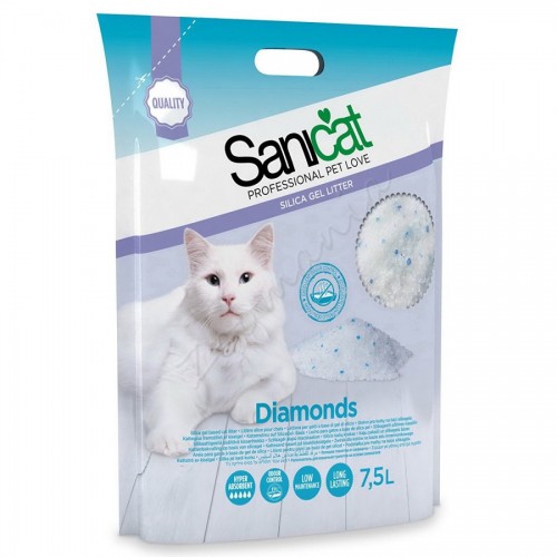 Абсорбент за котешка тоалетна - Sanicat Diamonds – 5 л.