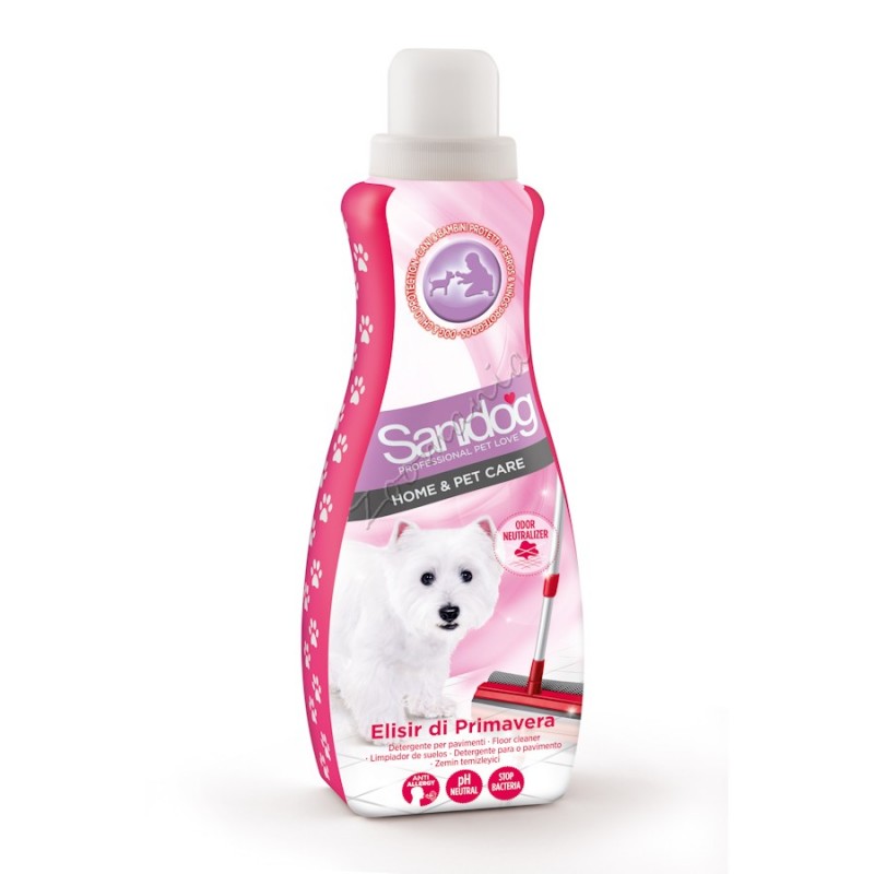 Почистващ и дезинфекционен препарат за премахване на кучешки миризми - Sanidog Elisir di Primavera