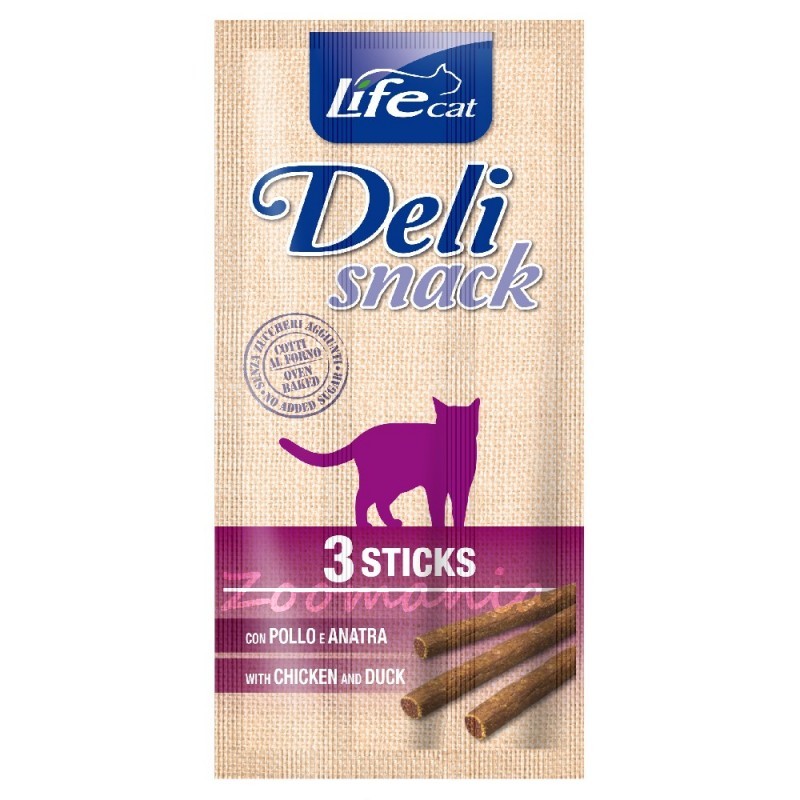 Лакомство за котки „Deli Snack Sticks – Патица и пиле“