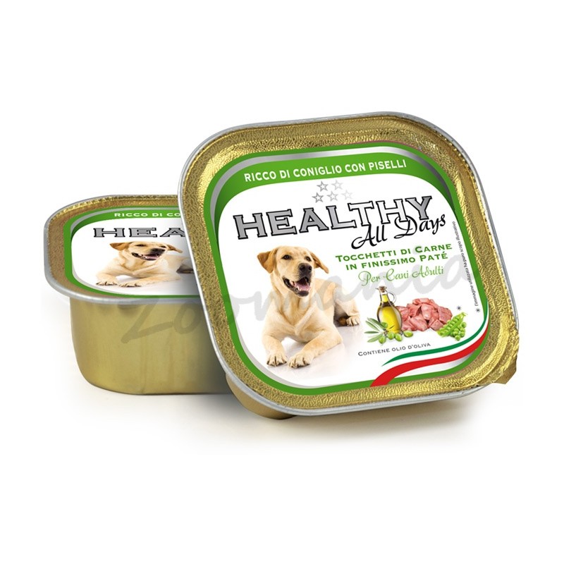 Пауч за кучета - Healthy All days Dog "Заек с грах"
