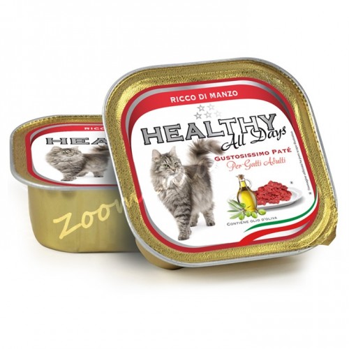 Пауч за котки - Healthy All days Cat "Говеждо"