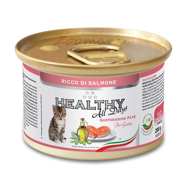 Консерва за котенца - Healthy All days Kitten "Сьомга"